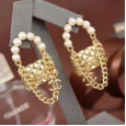  2023 C 18K Gold Pearl Earrings