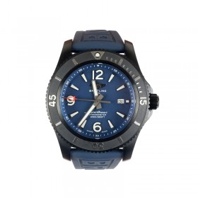 Breitling Superocean  Swiss ETA 2824 Automatic Movement with Blue Dial-blue Rubber strap