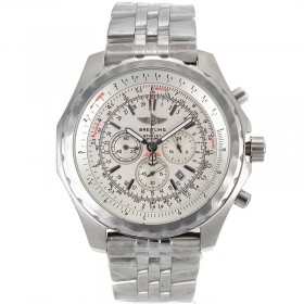 Breitling For Bentley Motors Working Chronograph with White Dial S/S-1